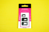 Nano-Plastik-ABS verdoppeln SIM-Karten-Adapter, 4FF zu 3FF 1,5 x 1.2cm