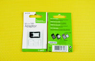 ABS Nano-Mikrosim-karten-Adapter, mini schwarzer Plastik 4FF zu 3FF
