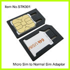 Kundenspezifisches schwarzes Plastikmikro zu normalem SIM-Adapter für IPhone 4