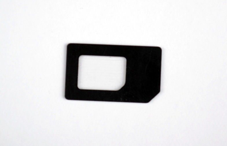 Schwarze Nano-- SIM Adapter IPhone 5 mit Nano--4FF - 3FF