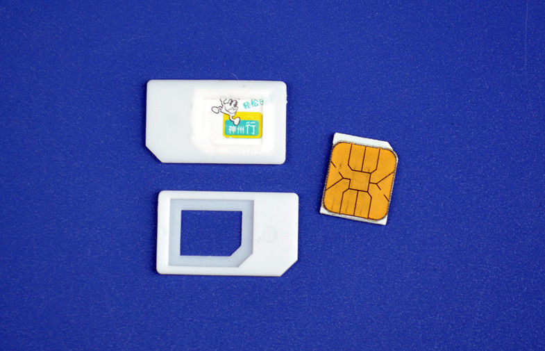 Plastik-ABS Schwarz-Mikrosim-karten-Adapter für normalen Handy