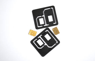 Schwarzer Plastikhandy-SIM-Karten-Adapter, Universaldoppelsim-karten-Adapter