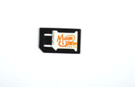 Schwarzer Nano-SIM-Mikroadapter für normale Handy-Plastik-ABS