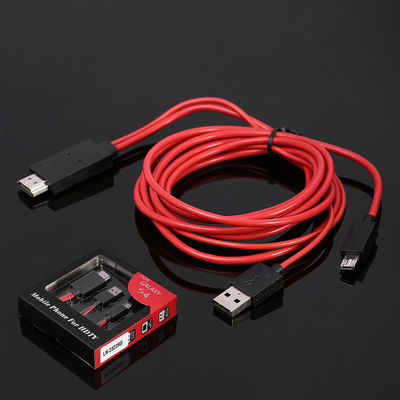 6,5 MHL 11 Fuß Pin Mikro-USB zum HDMI-Adapter-Kabel 1080P HDTV für Samsung