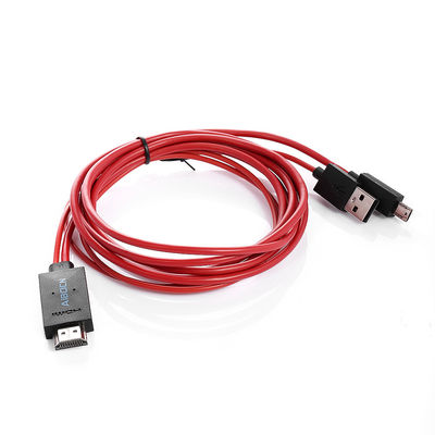 6,5 MHL 11 Fuß Pin Mikro-USB zum HDMI-Adapter-Kabel 1080P HDTV für Samsung