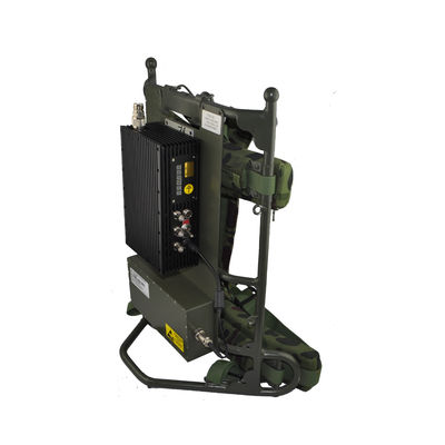 Beweglicher COFDM Videoübermittler Manpack, drahtlose Videoverbindung des Militärrucksack-5~8W