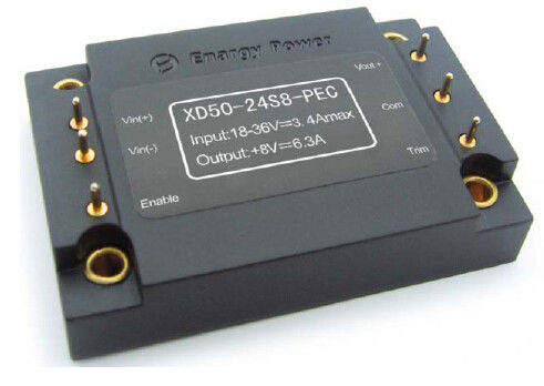 18 ‐ 36 V gab Eingangsspannungs-DC-DC-Konverter 50 Watt 8V XD50-24S8-PEC aus