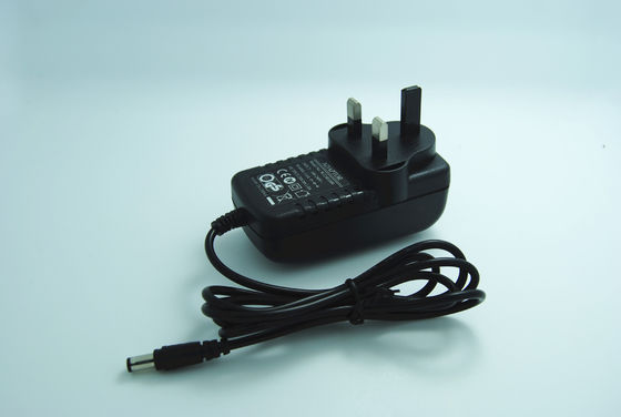 24V Wand-Berg-Stromadapter Großbritanniens 3 Ertrag DCs 1A 24W Stift, CER/FCC/RoHS