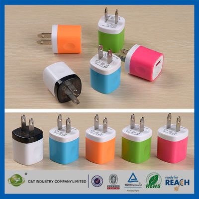 USB-Reise-Haus 1,0 Ampere-Stromadapter-Wand-Ladegerät-Stecker für Iphone 6/6 Plus-5s Samsung