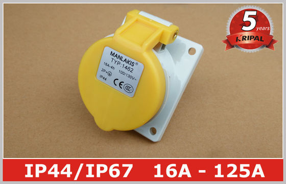 Winkliges Gremium brachte Wirtschaftsmacht-Sockelschalter 110V 16A IP44 3 Pin für Marinesoldaten an