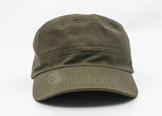 Justierbare Unisex100% Baumwollmilitärkappen-Armee-Grün-Metallschnalle 56 - 60 cm