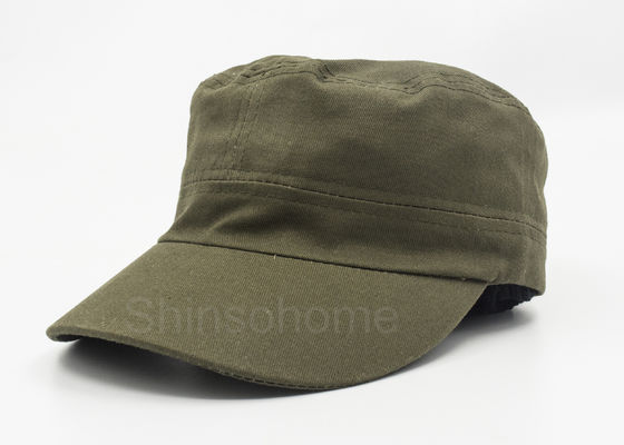 Justierbare Unisex100% Baumwollmilitärkappen-Armee-Grün-Metallschnalle 56 - 60 cm