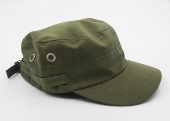 Baumwollmilitärarmee-Grün-Kappe Adjutable der Mode-100% mit Metallschnalle
