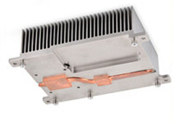 Medizinischer Aluminiumkupfer Pin-Flossen-Kühlkörper mit Wärmerohr 1pc