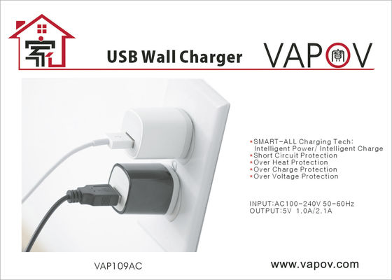 FCC PSE genehmigte einzelnen Reiseladegerätadapter usb-1.0A, intelligentes Handy usb-Ladegerät